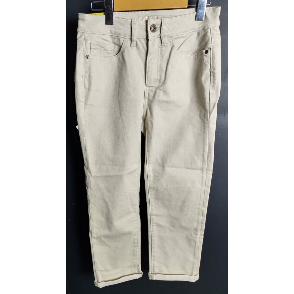Santana Jeans Size 6 Mid Rise Straight Leg Tummy Control Women’s NWT Light